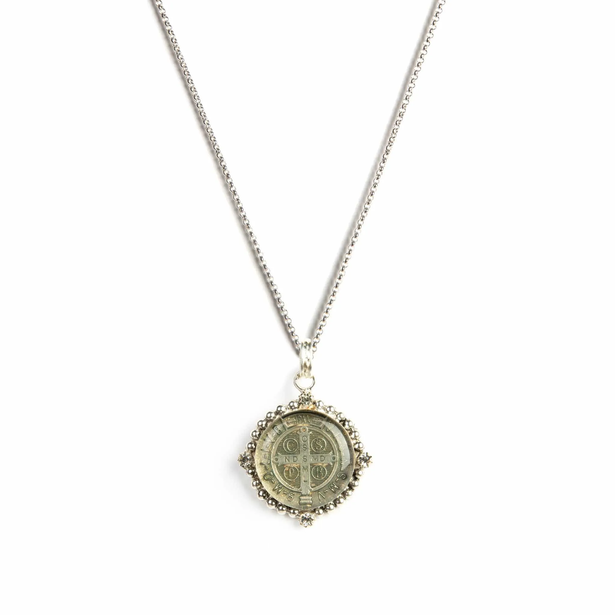 Bespoke San Benito Charm Necklace Sterling Silver