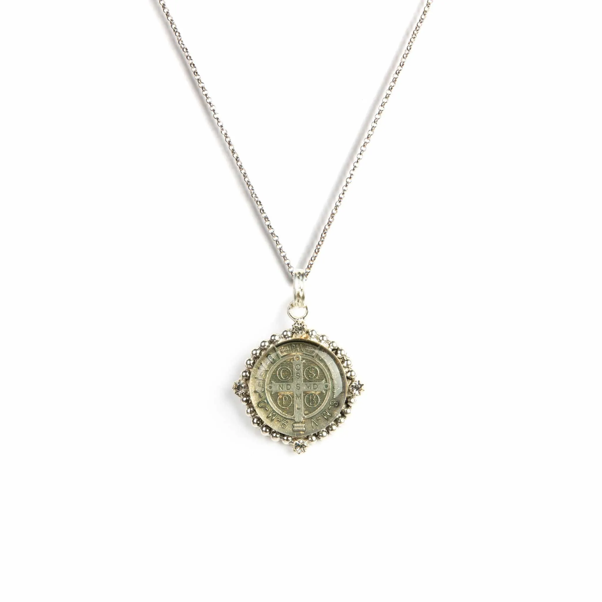 Bespoke San Benito Charm Necklace Sterling Silver