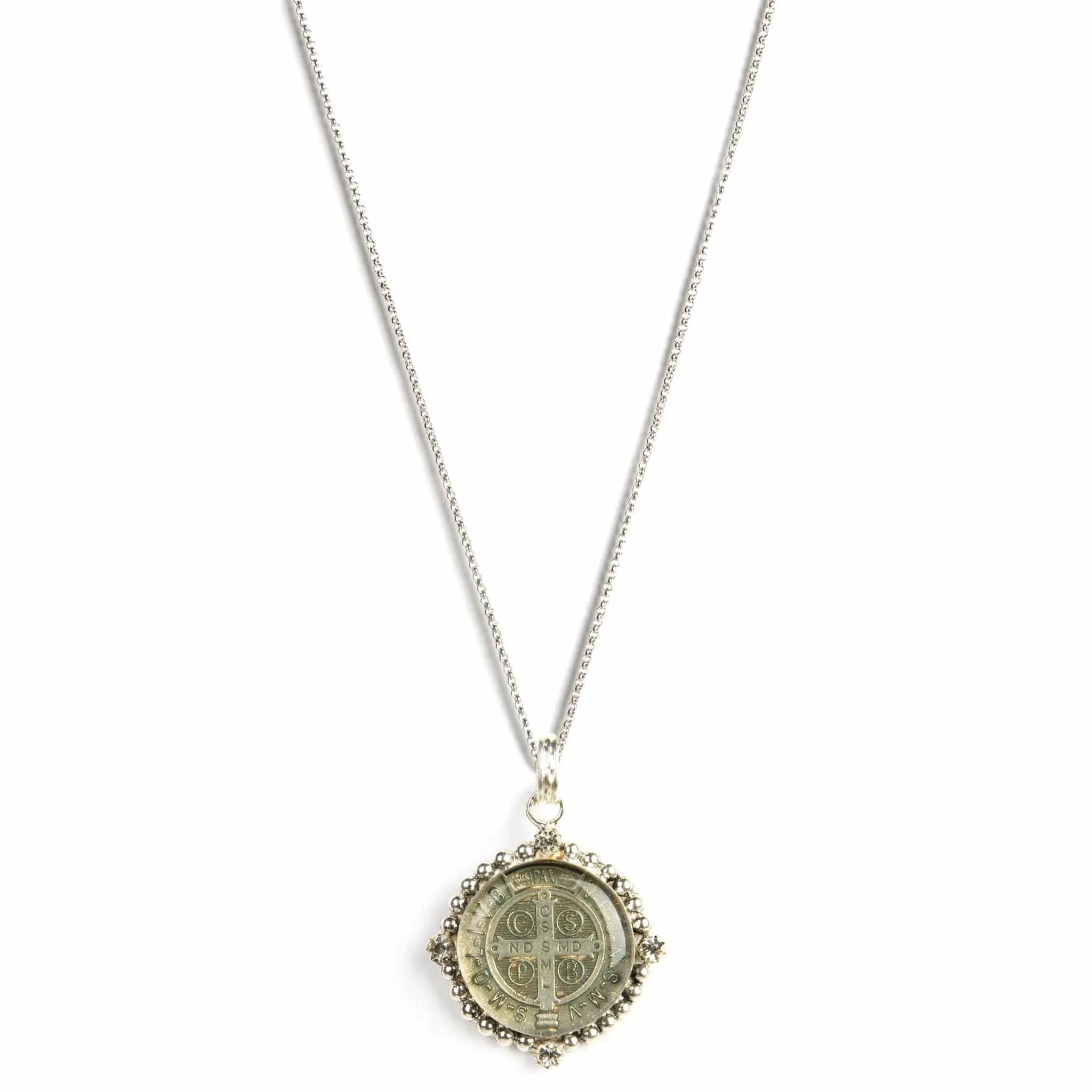 Bespoke San Benito Charm Necklace Sterling Silver
