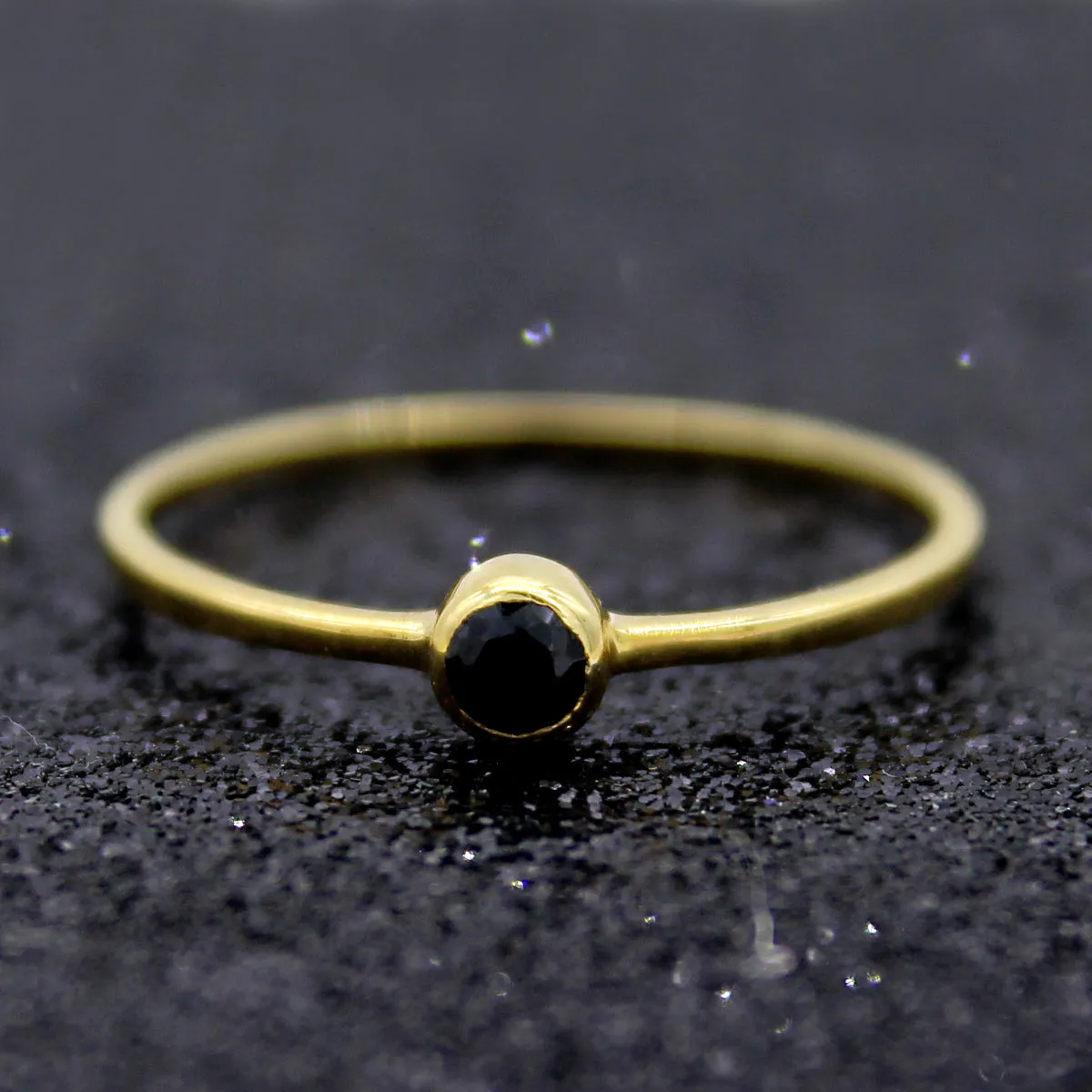 Black Diamond Engagement Ring