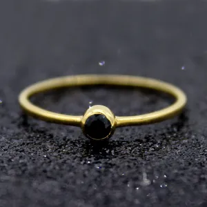 Black Diamond Engagement Ring