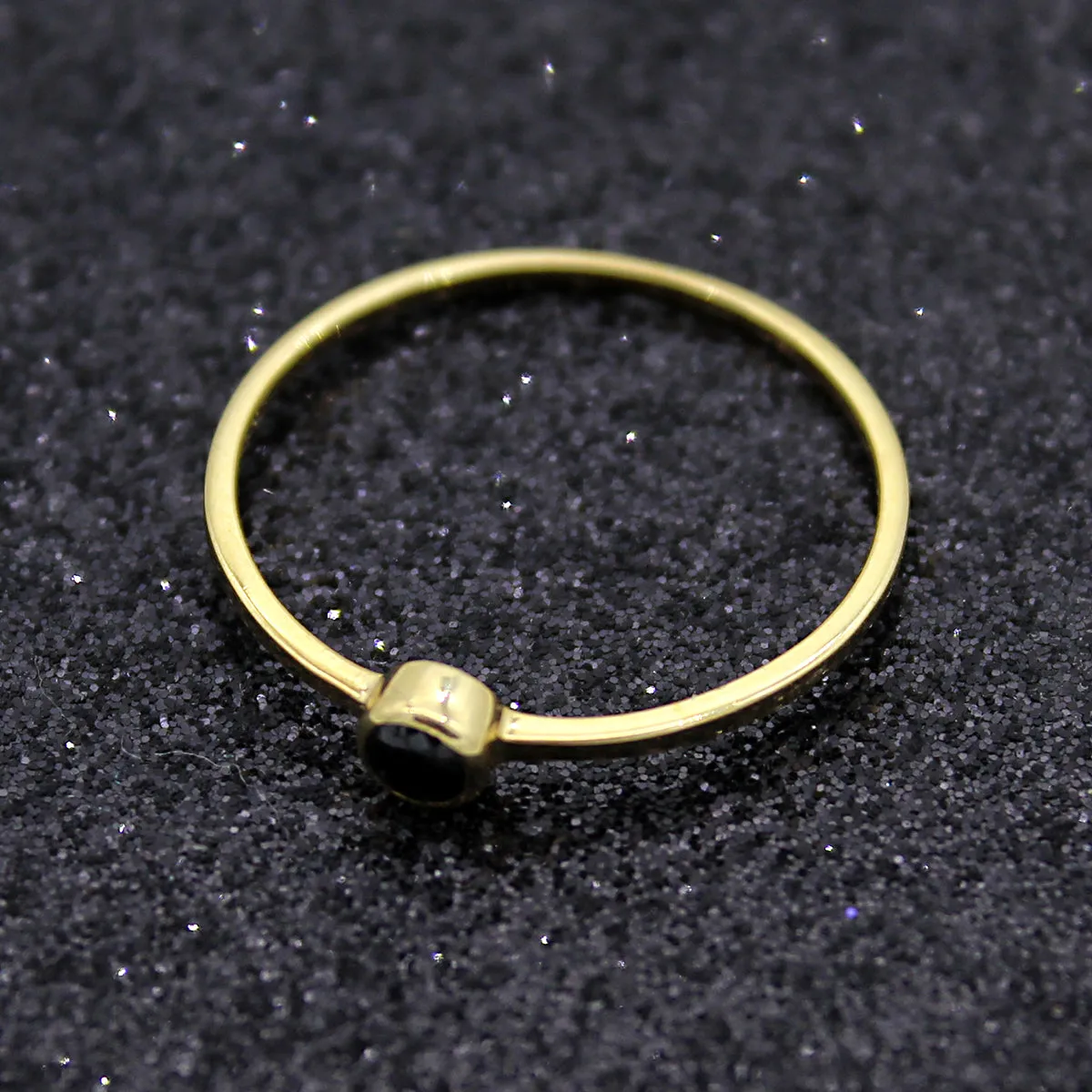 Black Diamond Engagement Ring