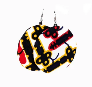 Blackkey Moon Ankara Earring