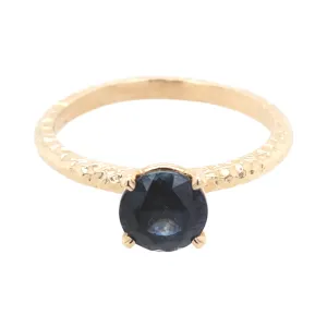 Blue Sapphire Solitaire Ring