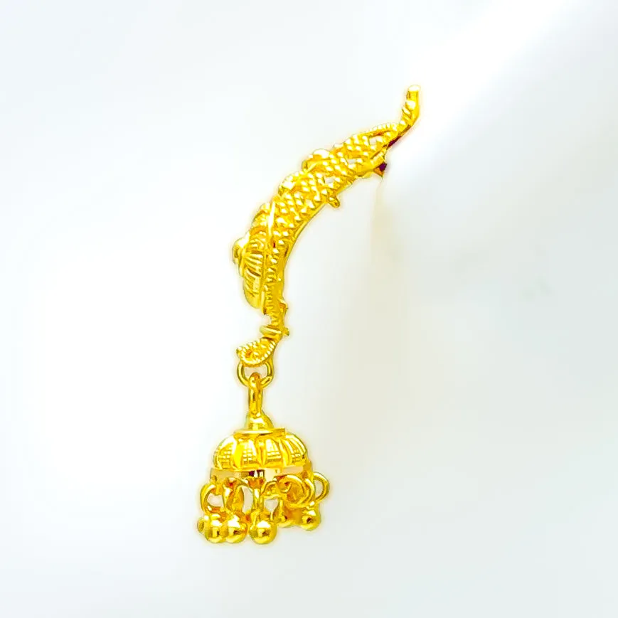 Bold Classy 22k Gold Earrings