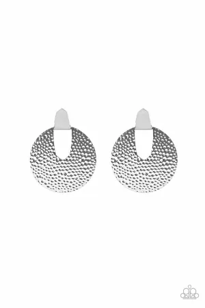 Bold Intentions Silver Paparazzi Earrings