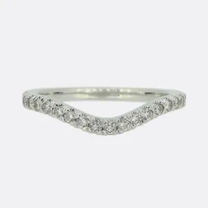 Boodles Diamond Wishbone Wedding Band Ring