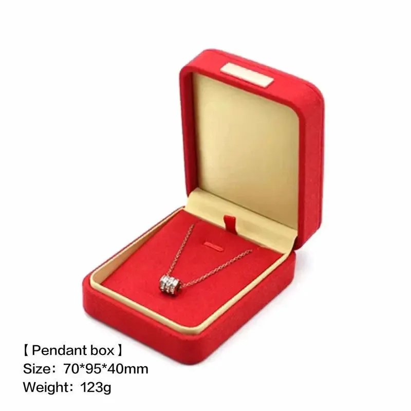 Boutique microfiber ring box, necklace gift box, earrings/pair bracelet box, jewelry packaging display box wholesale