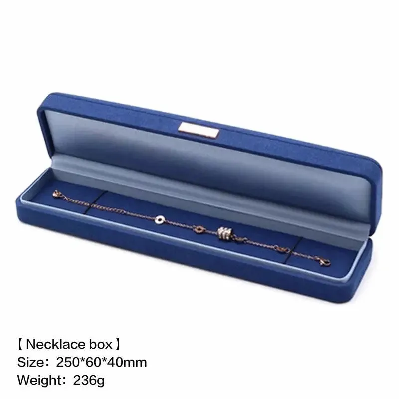 Boutique microfiber ring box, necklace gift box, earrings/pair bracelet box, jewelry packaging display box wholesale