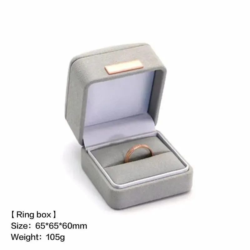 Boutique microfiber ring box, necklace gift box, earrings/pair bracelet box, jewelry packaging display box wholesale