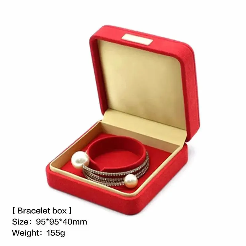 Boutique microfiber ring box, necklace gift box, earrings/pair bracelet box, jewelry packaging display box wholesale