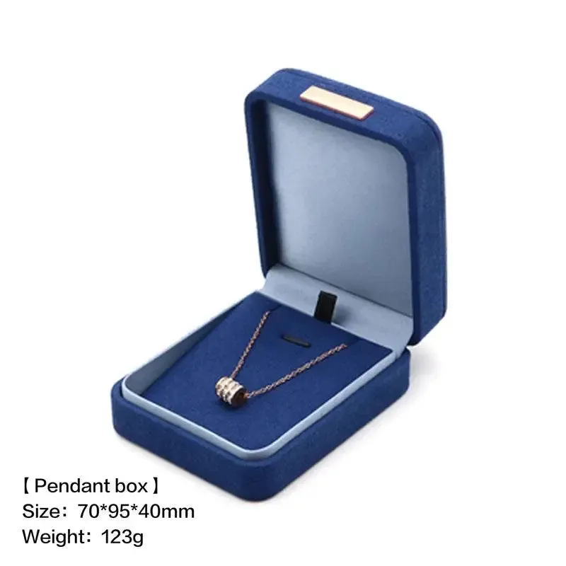 Boutique microfiber ring box, necklace gift box, earrings/pair bracelet box, jewelry packaging display box wholesale
