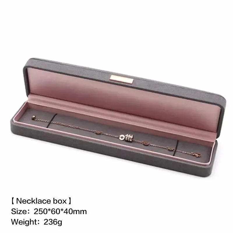 Boutique microfiber ring box, necklace gift box, earrings/pair bracelet box, jewelry packaging display box wholesale