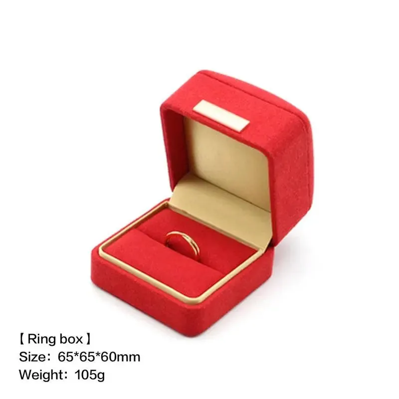 Boutique microfiber ring box, necklace gift box, earrings/pair bracelet box, jewelry packaging display box wholesale