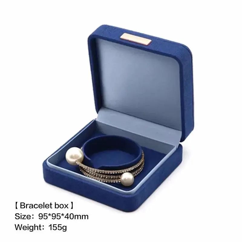 Boutique microfiber ring box, necklace gift box, earrings/pair bracelet box, jewelry packaging display box wholesale