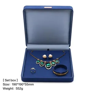 Boutique microfiber ring box, necklace gift box, earrings/pair bracelet box, jewelry packaging display box wholesale