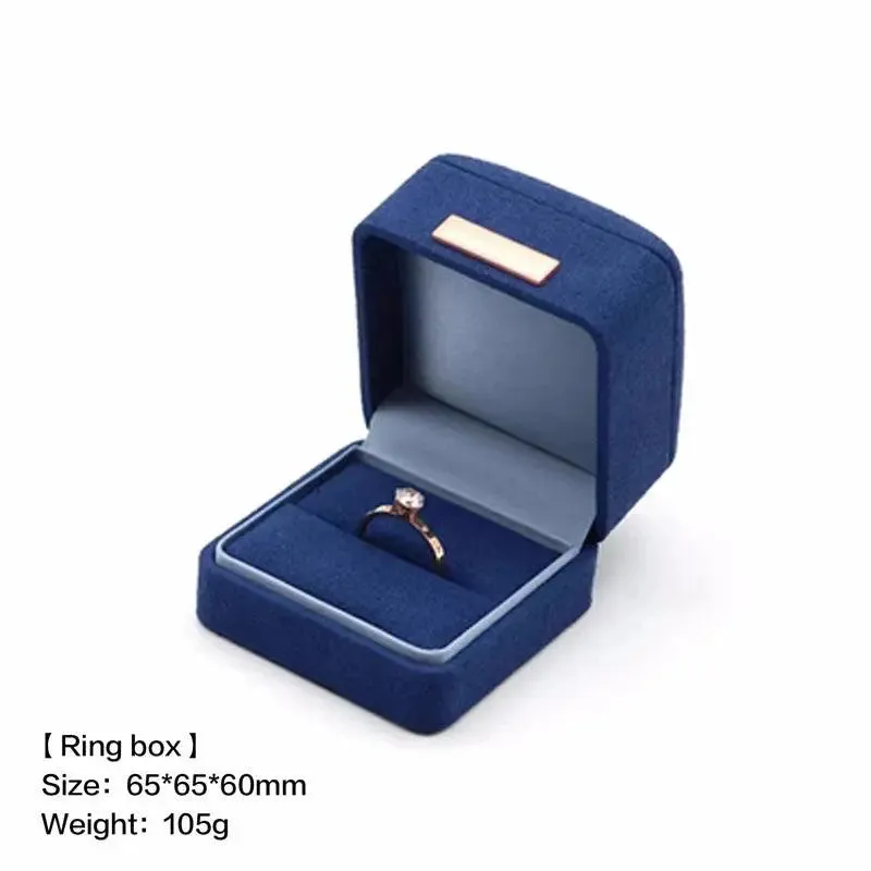 Boutique microfiber ring box, necklace gift box, earrings/pair bracelet box, jewelry packaging display box wholesale