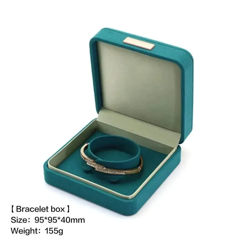 Boutique microfiber ring box, necklace gift box, earrings/pair bracelet box, jewelry packaging display box wholesale