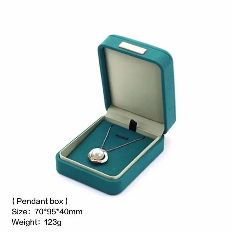 Boutique microfiber ring box, necklace gift box, earrings/pair bracelet box, jewelry packaging display box wholesale
