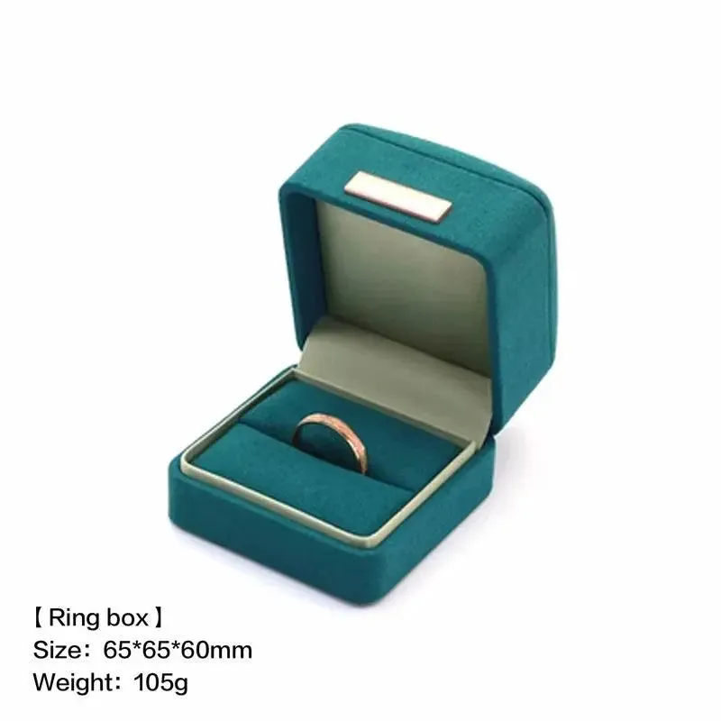 Boutique microfiber ring box, necklace gift box, earrings/pair bracelet box, jewelry packaging display box wholesale