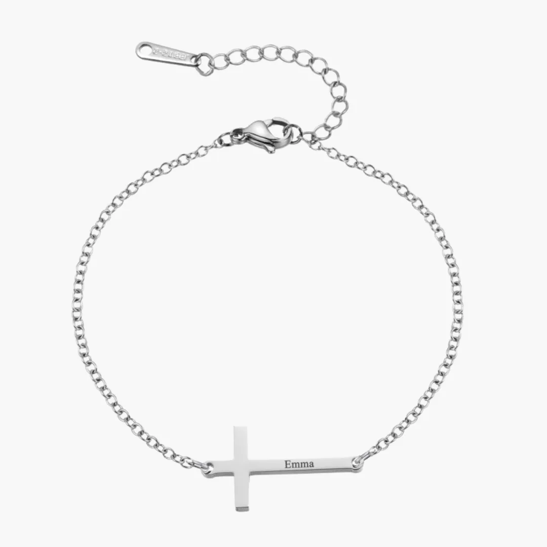 Bracelet Croix Personnalisé
