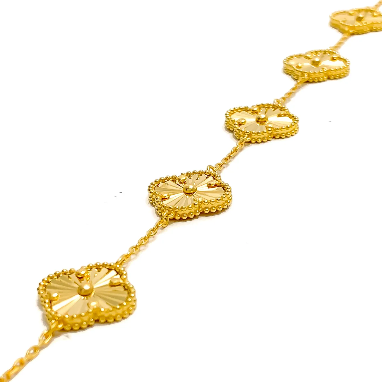 Brilliant Sleek 21k Gold Bracelet
