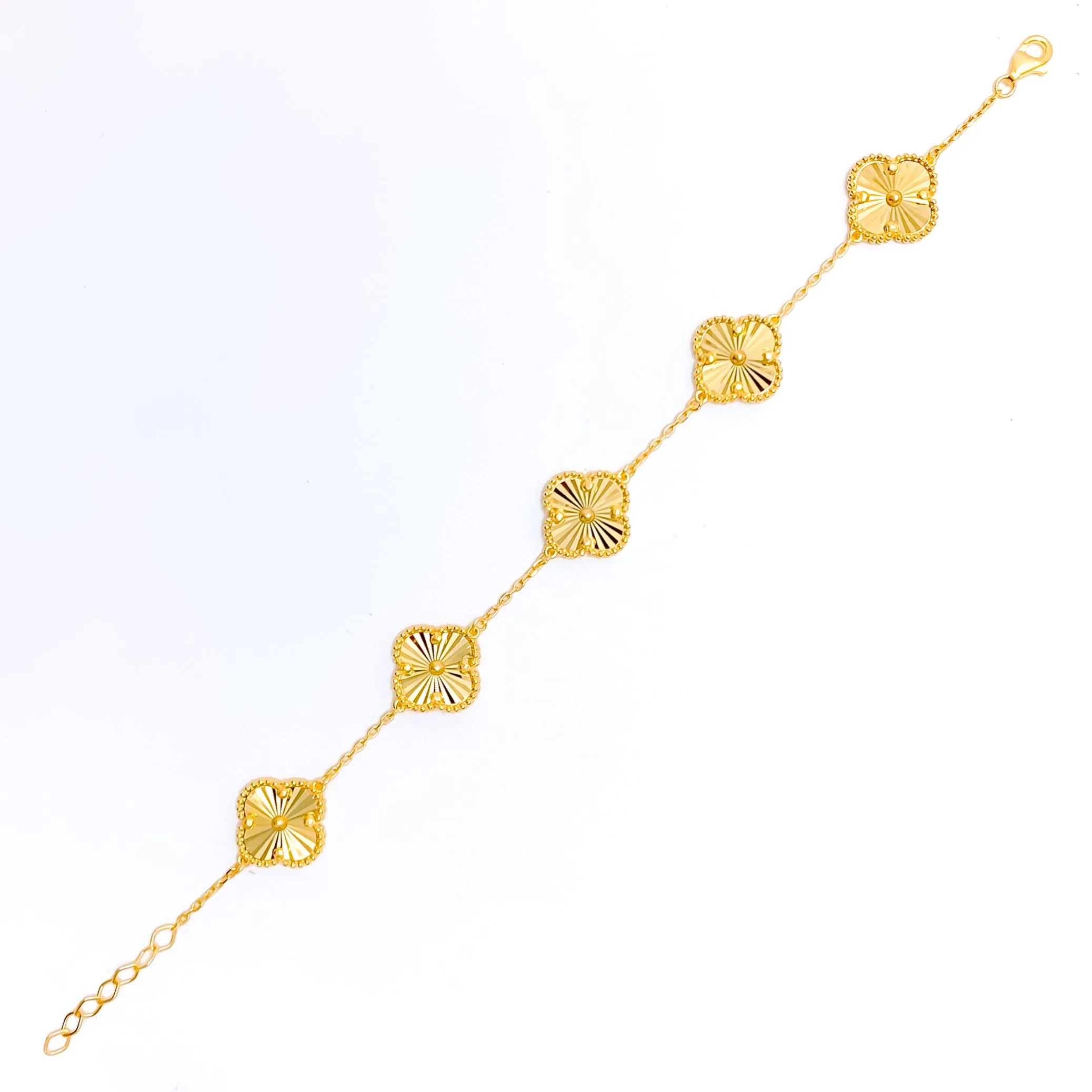 Brilliant Sleek 21k Gold Bracelet
