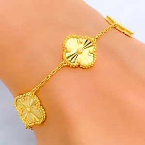 Brilliant Sleek 21k Gold Bracelet