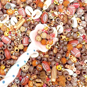 Brown Bead Confetti 9 Scoop Pack