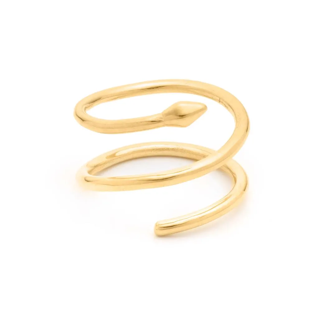 Bulawayo Gold Single Tip Spiral Spear Ring