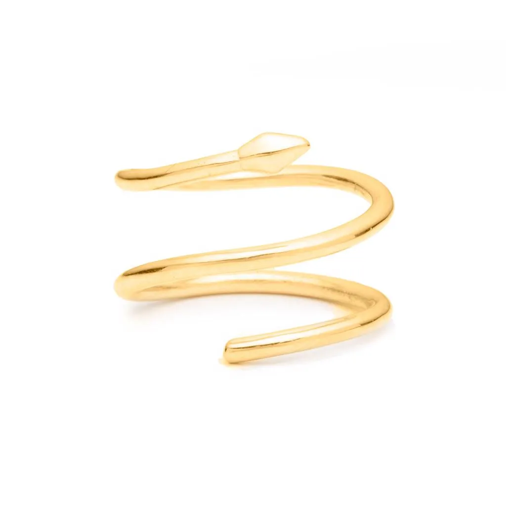 Bulawayo Gold Single Tip Spiral Spear Ring