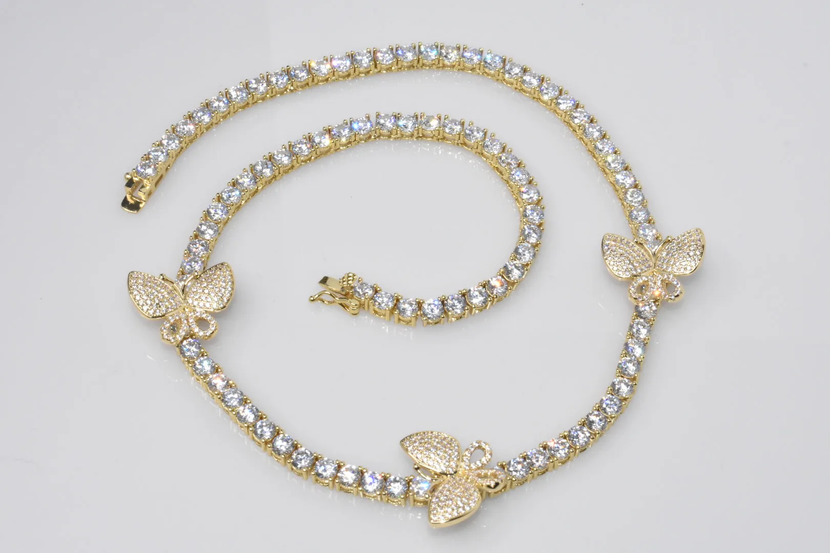 Butterfly Tennis Necklace