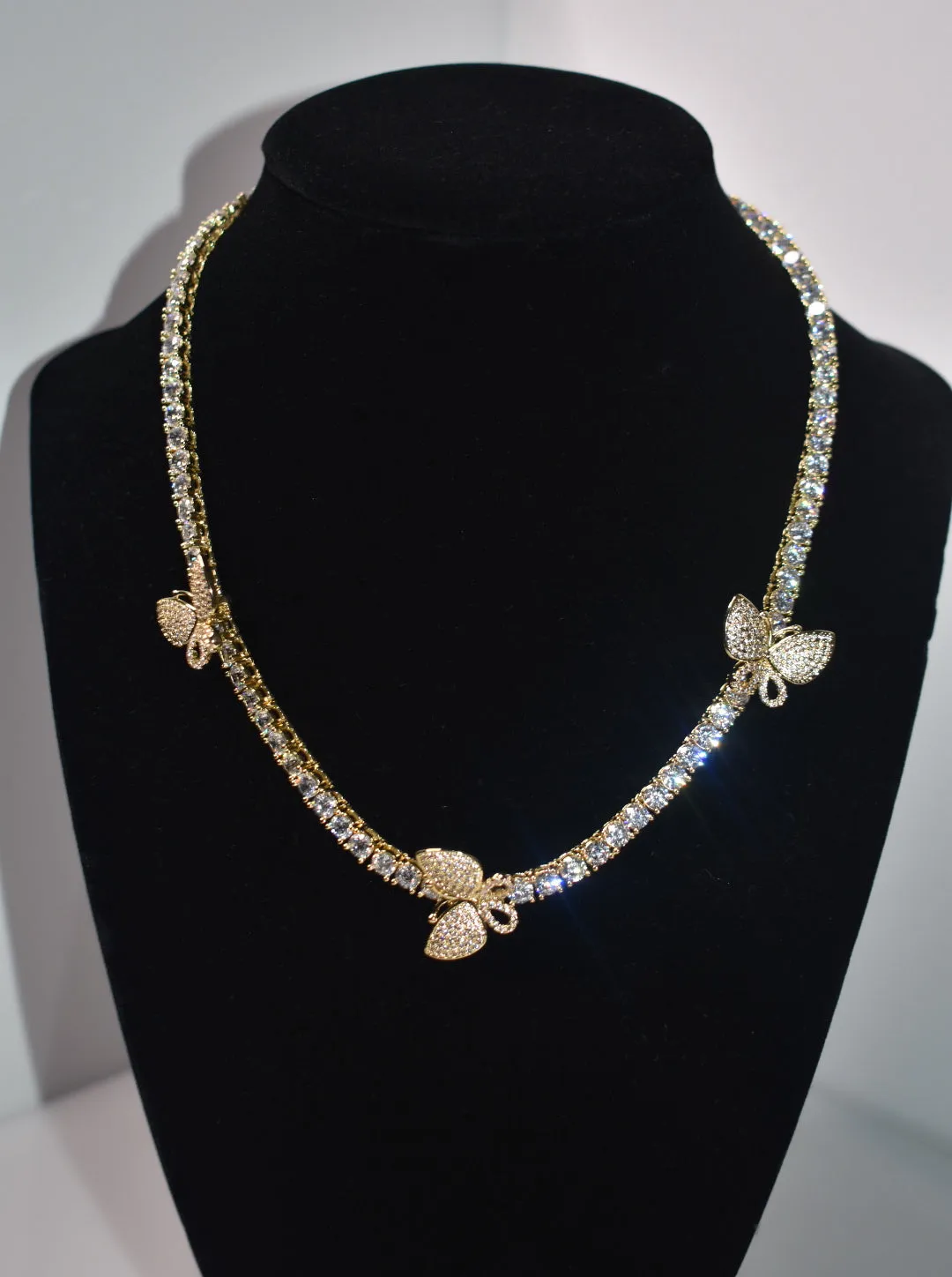 Butterfly Tennis Necklace