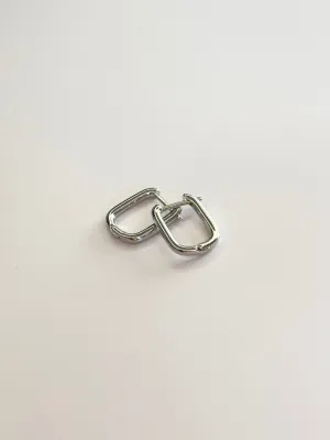 Cara Silver Hoop