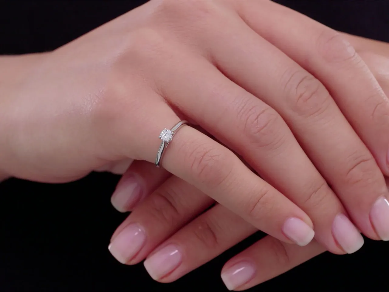Cartier 'Solitaire 1895' Diamond Promise Ring, 0.20 carats, in Platinum