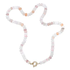 Cashmere Rainbow Semiprecious Beaded Necklace