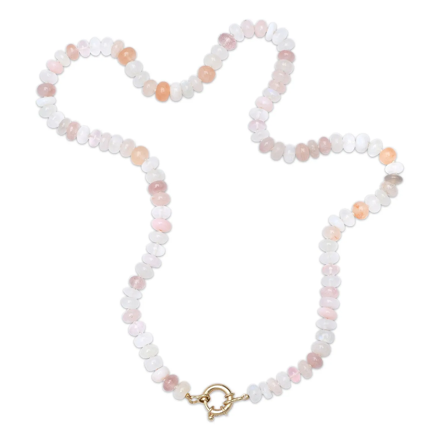 Cashmere Rainbow Semiprecious Beaded Necklace