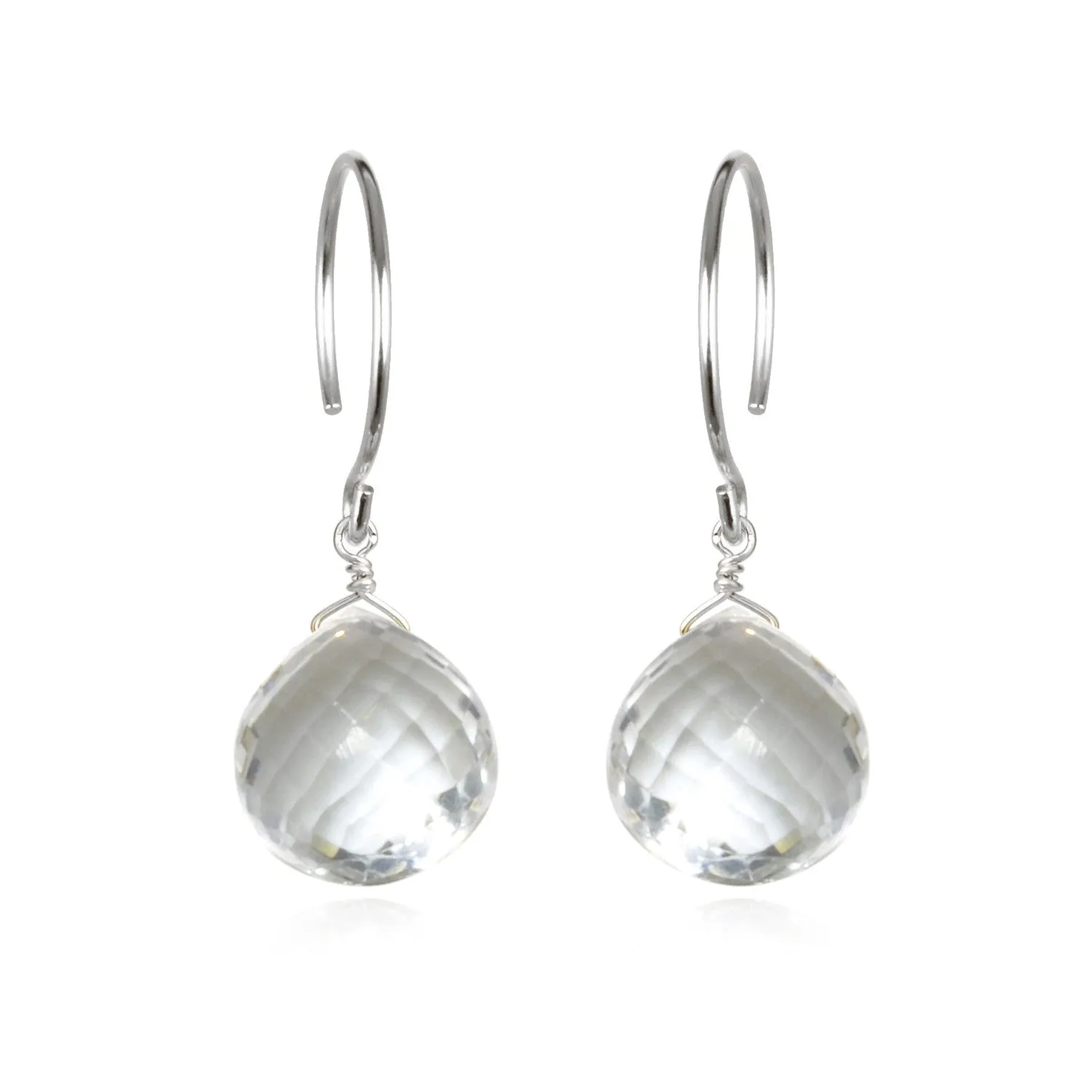 Catherine Earring-Clear Quartz