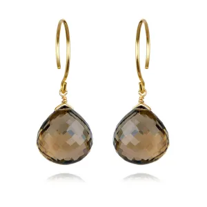 Catherine Earring-Smoky Quartz