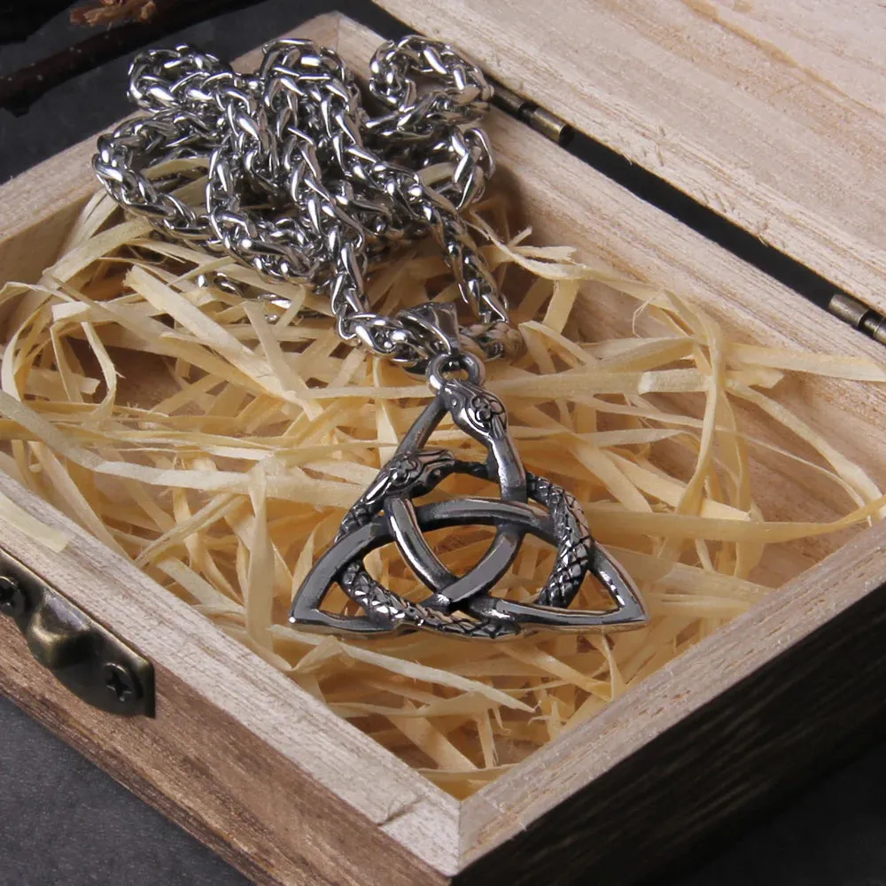 Celtic Knot Serpent Necklace