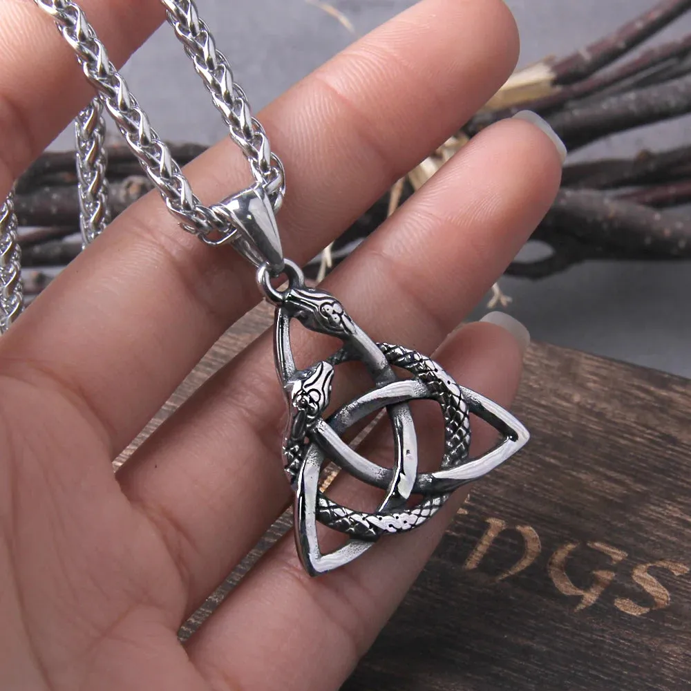 Celtic Knot Serpent Necklace