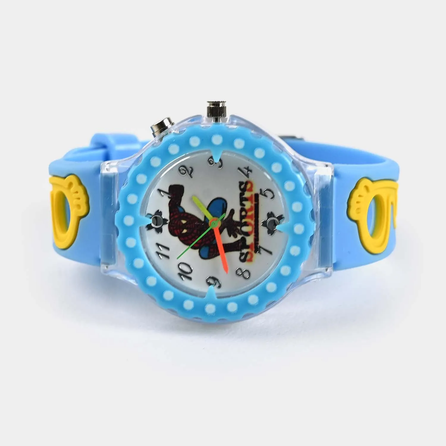 Character Print Wrist Watch For Kids