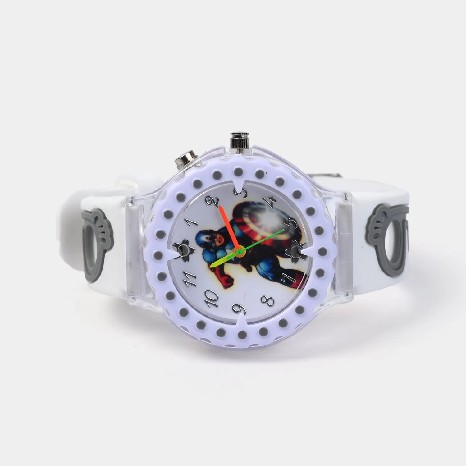 Character Print Wrist Watch For Kids