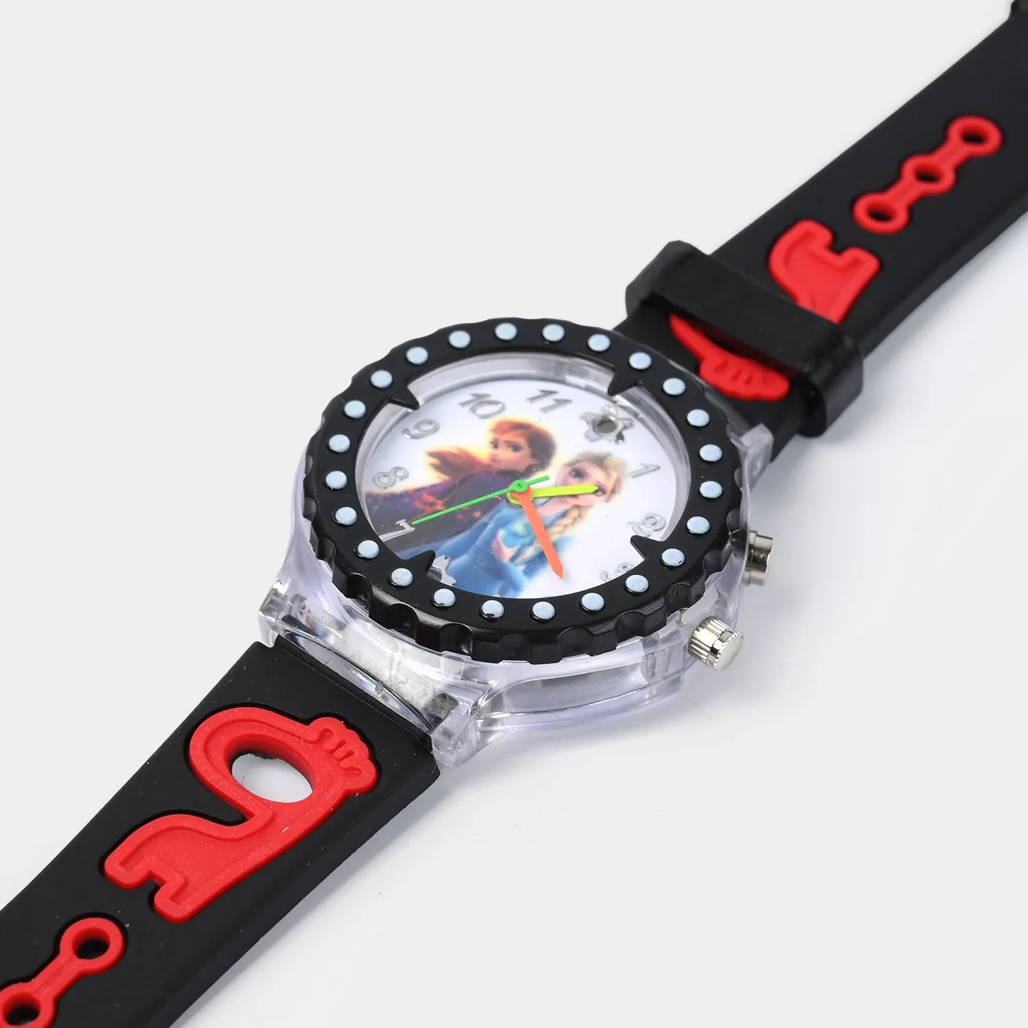 Character Print Wrist Watch For Kids