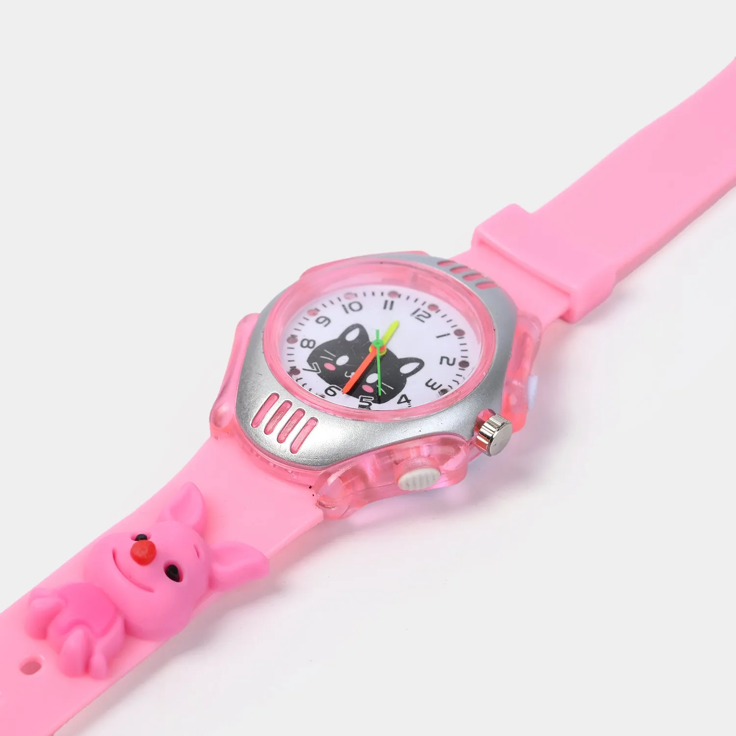 Character Print Wrist Watch For Kids