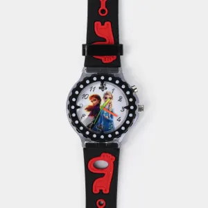 Character Print Wrist Watch For Kids