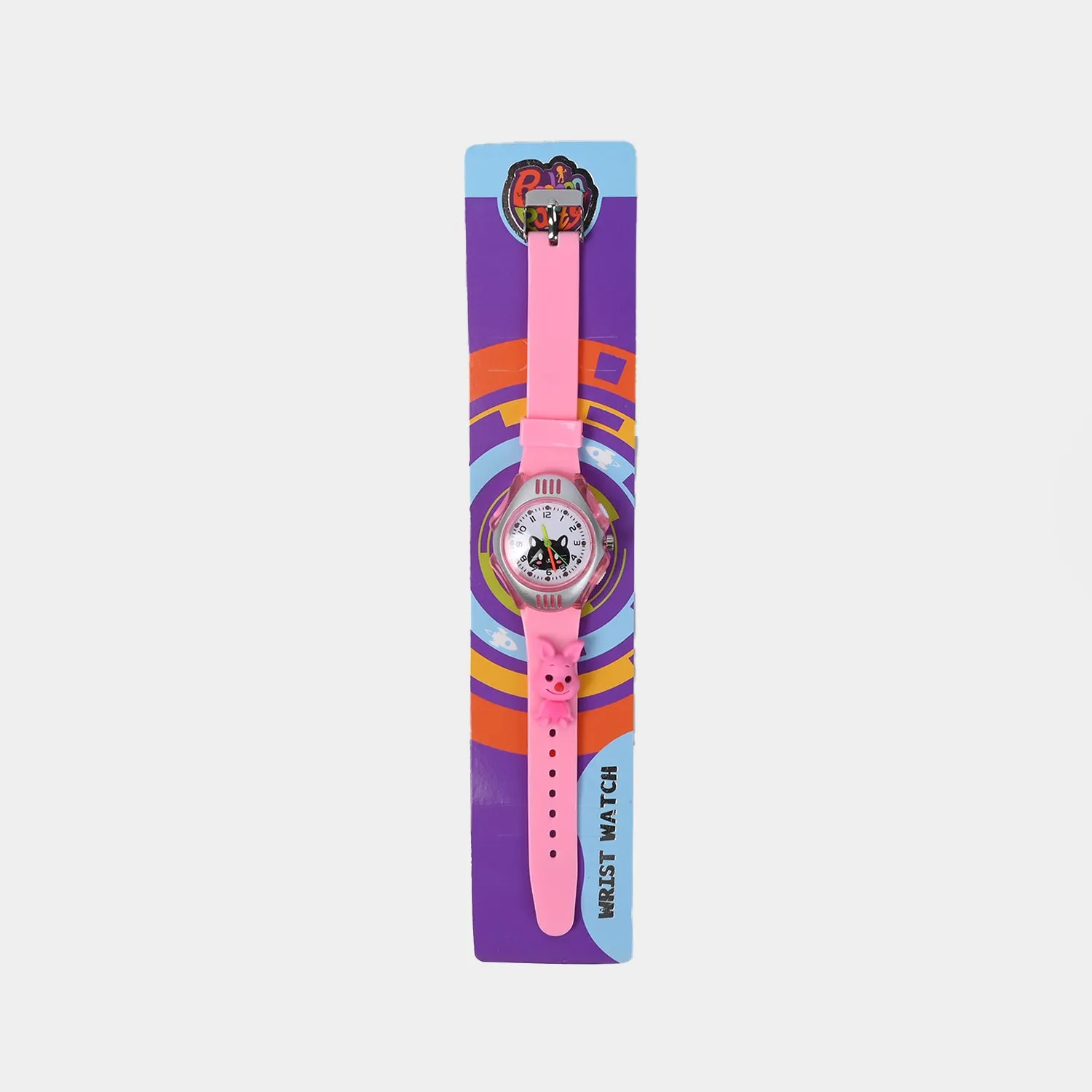 Character Print Wrist Watch For Kids