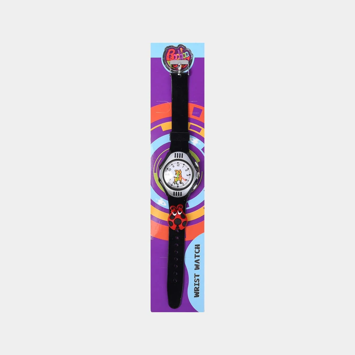 Character Print Wrist Watch For Kids