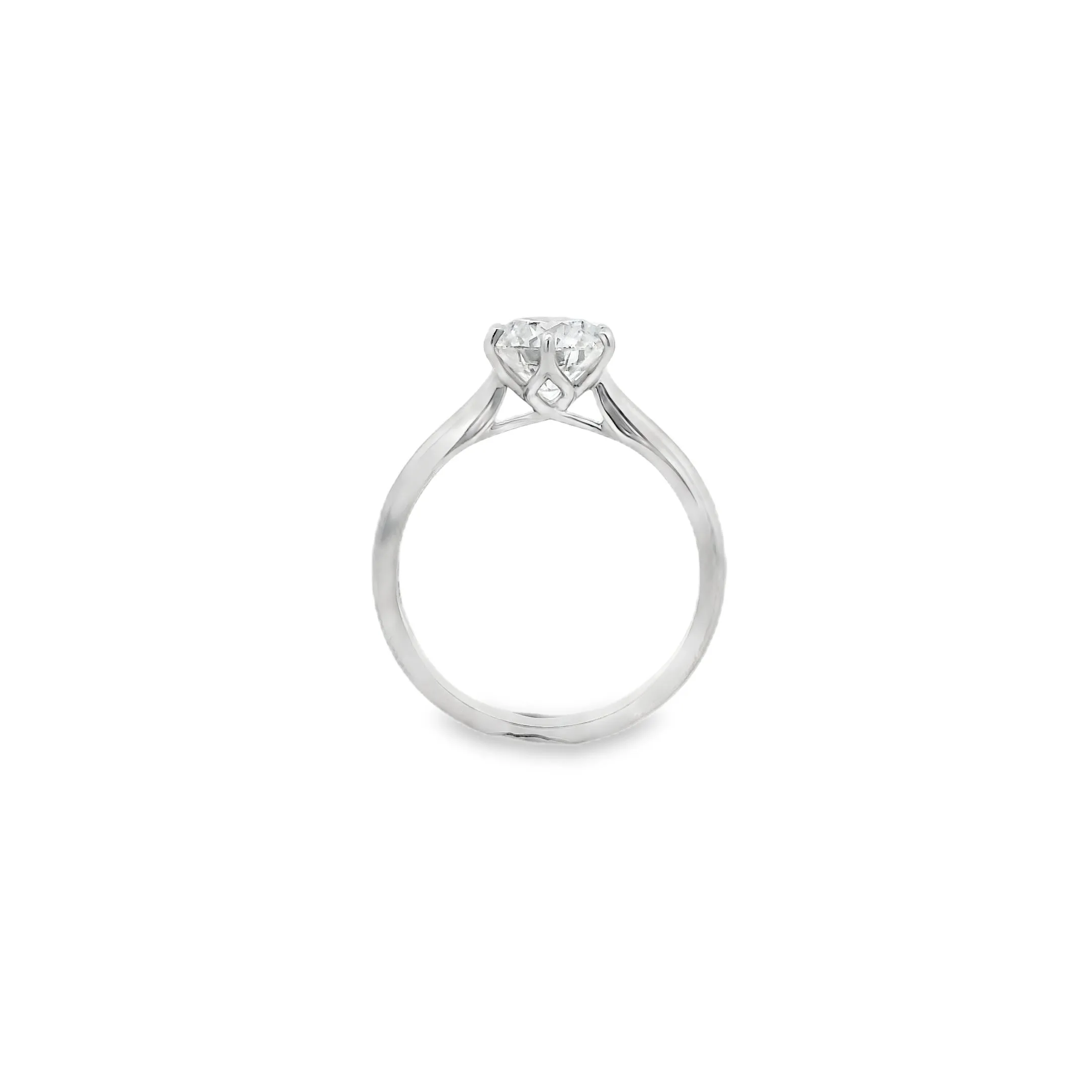 Clara - 14ct White Gold Lab Grown Diamond Engagement Ring 1.50ct Round Brilliant Solitaire