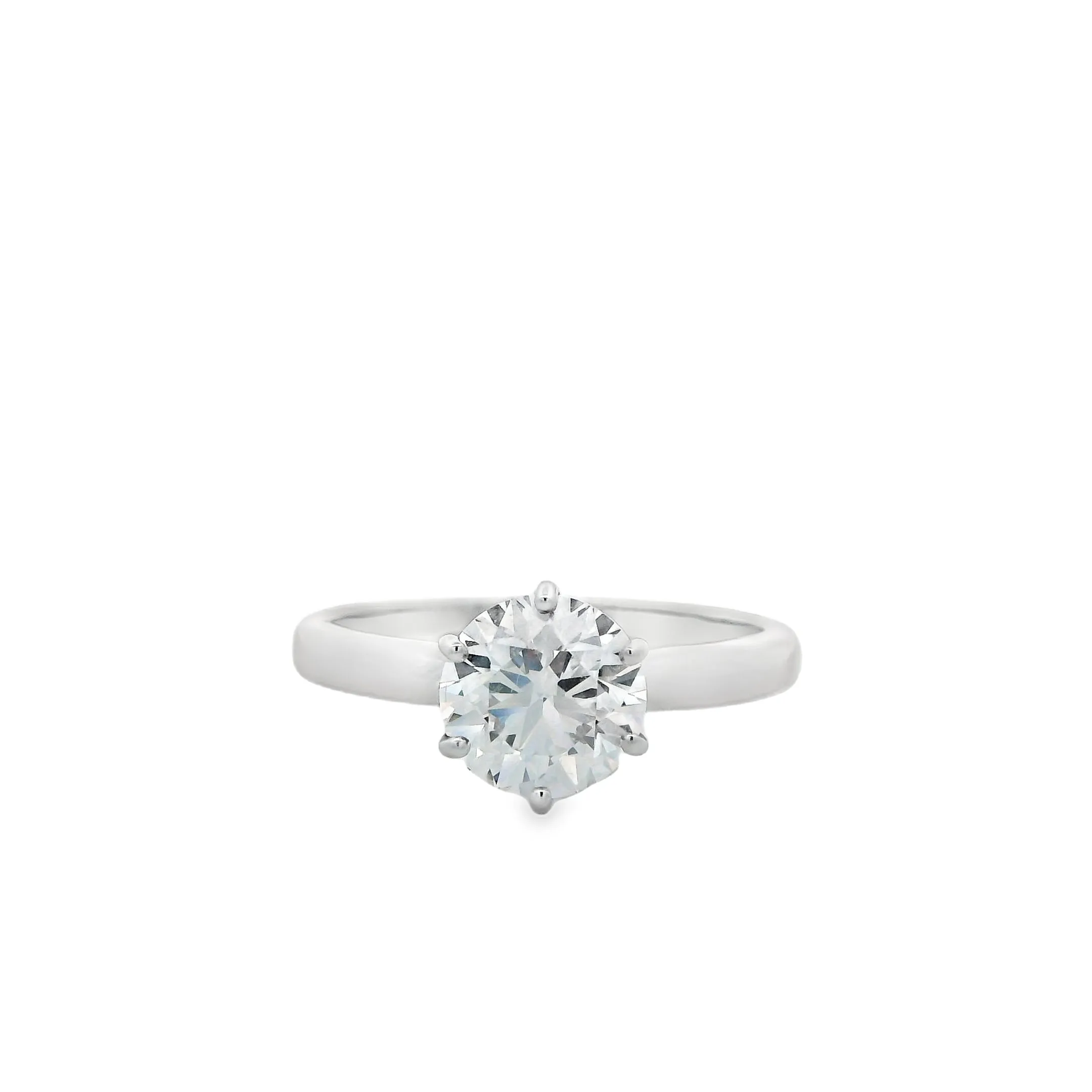 Clara - 14ct White Gold Lab Grown Diamond Engagement Ring 1.50ct Round Brilliant Solitaire